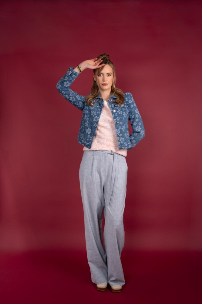 I-coni-K blauwe dames jas | Model