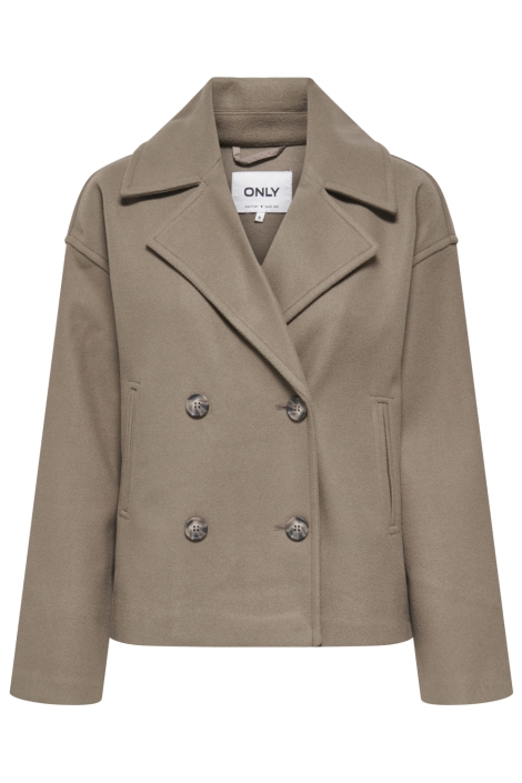 Only bruine dames jas | Vooraanzicht