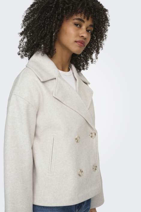 Only beige dames jas | Model zijaanzicht