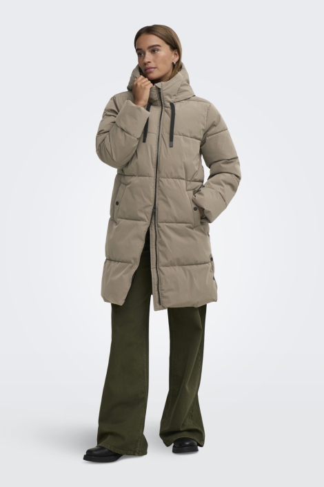 Jacqueline de Yong taupe dames jas | Model