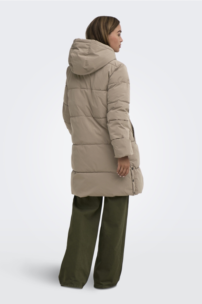 Jacqueline de Yong taupe dames jas | Model
