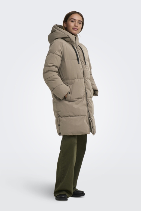 Jacqueline de Yong taupe dames jas | Model
