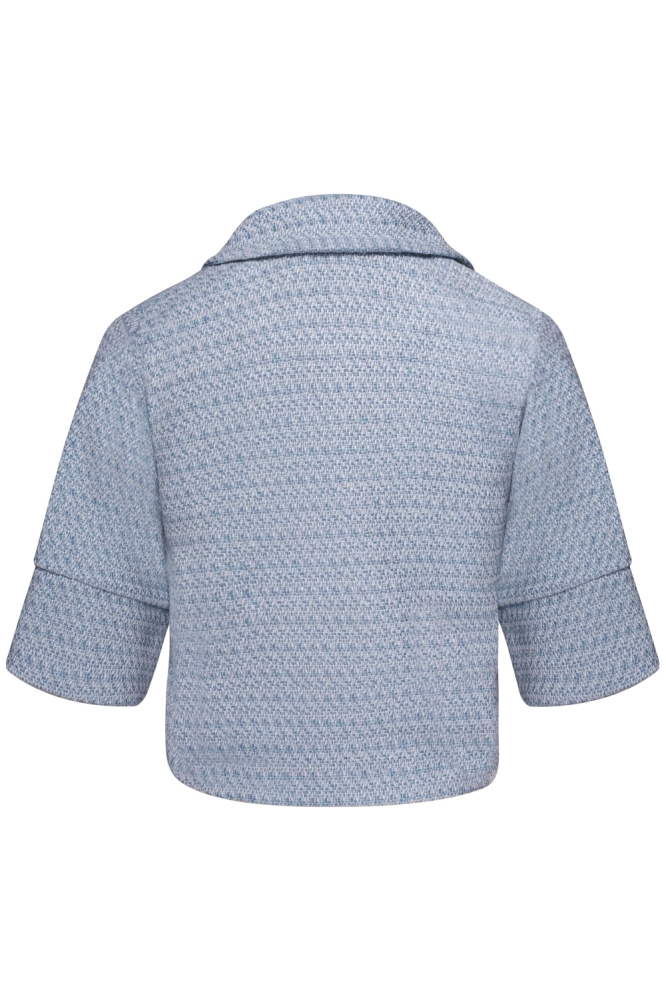 Kimara blauwe dames blazer | Achteraanzicht