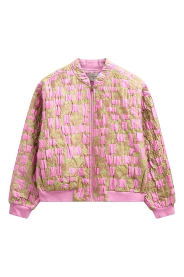 Freequent Vest FQFLOWY JACKET 208082 PALE MAUVE w. WILD ORCHID