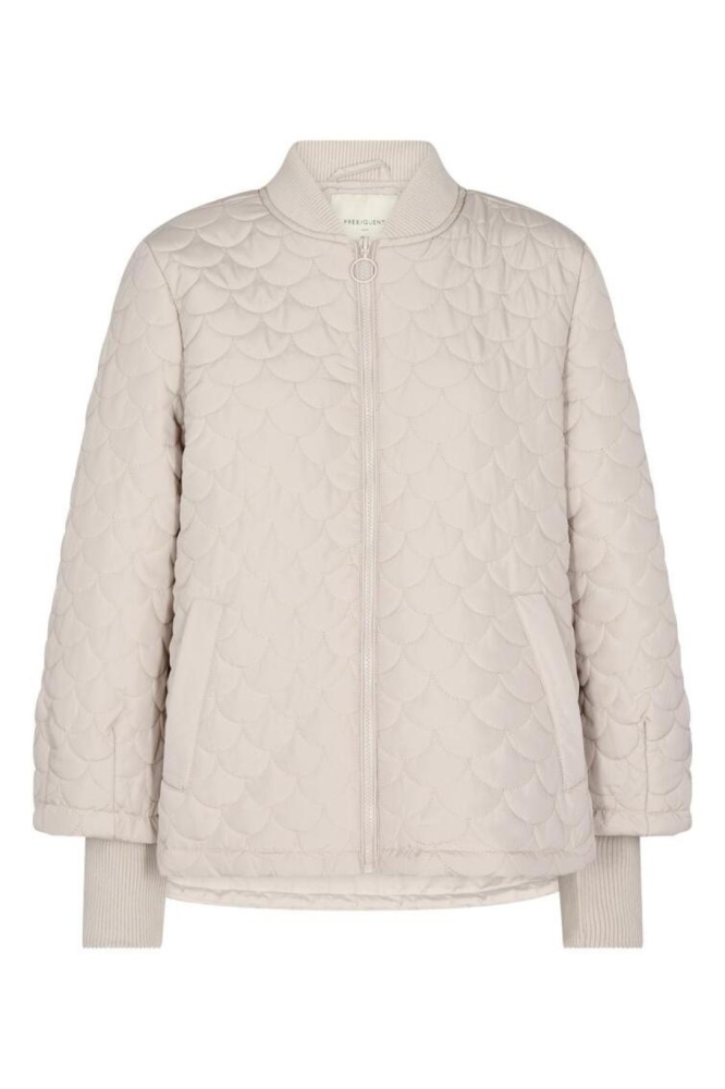 Freequent beige dames jas | Vooraanzicht