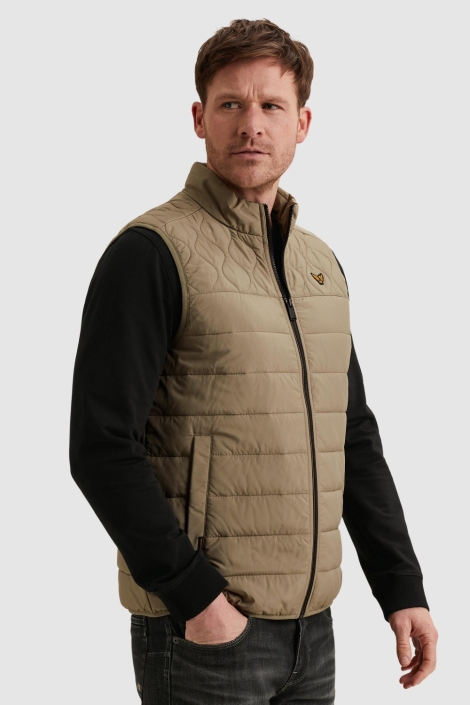 PME legend groene heren jas | Model zijaanzicht