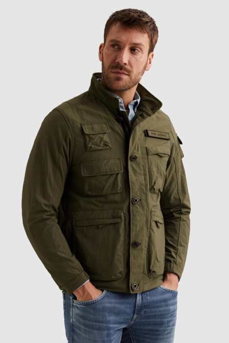 PME legend groene heren jas | Model vooraanzicht