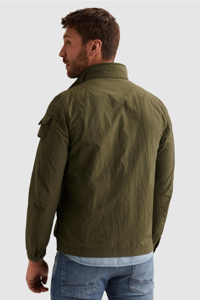 PME legend groene heren jas | Model achteraanzicht