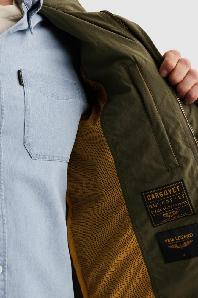 PME legend groene heren jas | Close up