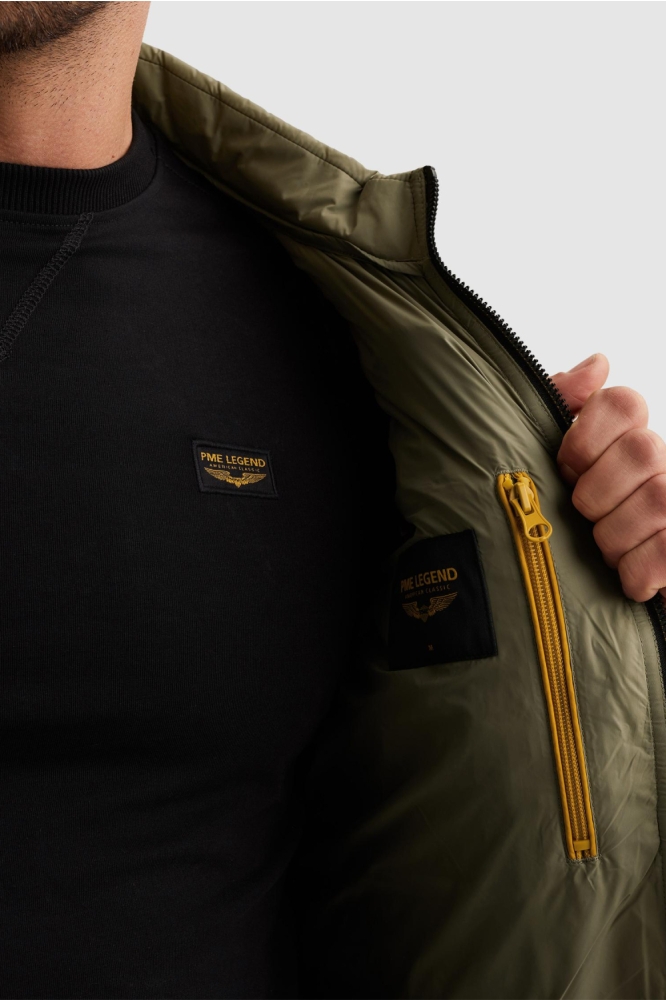 PME legend groene heren jas | Close up