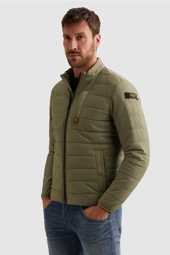PME legend groene heren jas | Model zijaanzicht