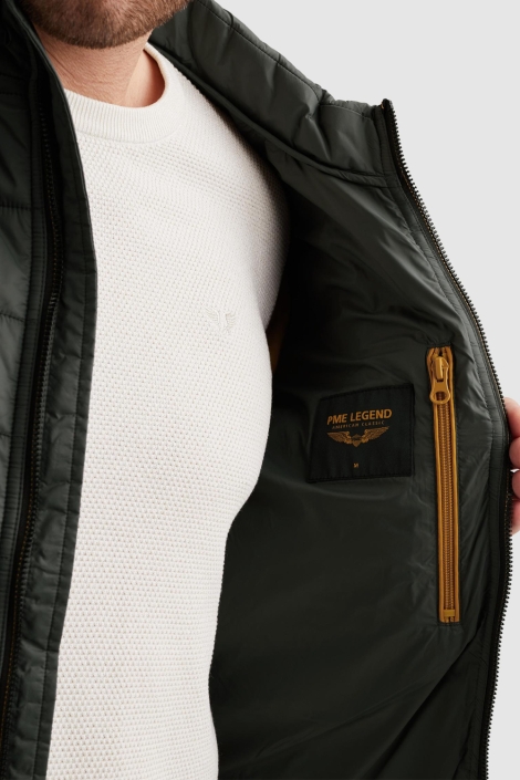 PME legend groene heren jas | Close up