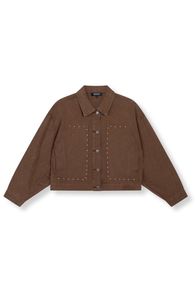 Refined Department bruine dames blouse | Vooraanzicht