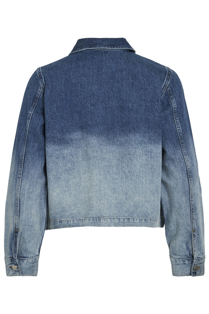 Vila blauwe dames jas | Achteraanzicht