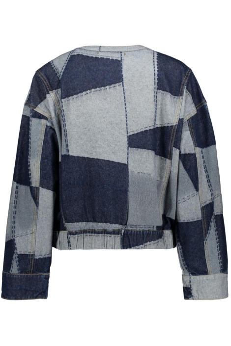 Vila blauwe dames jas | Achteraanzicht