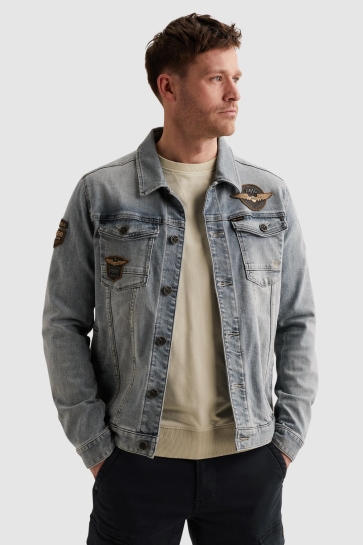 PME legend DENIM JACKET MET BADGES PDJ2602704 SBT