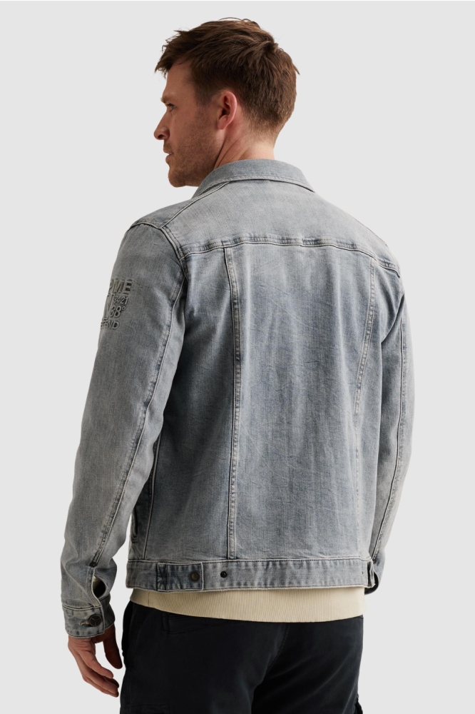 PME legend blauwe heren jas | Model achteraanzicht