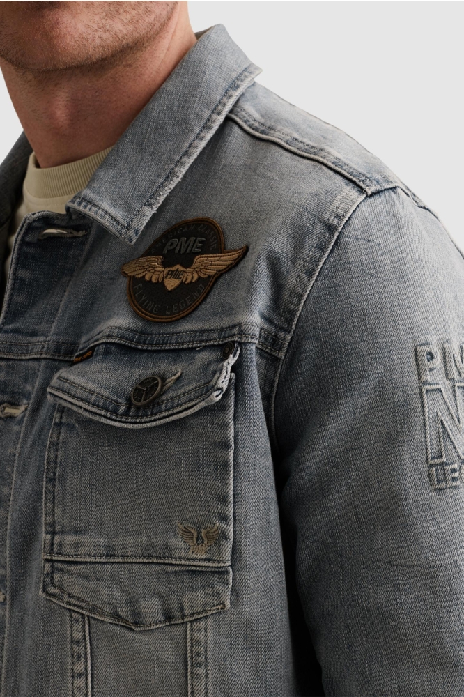 PME legend blauwe heren jas | Close up