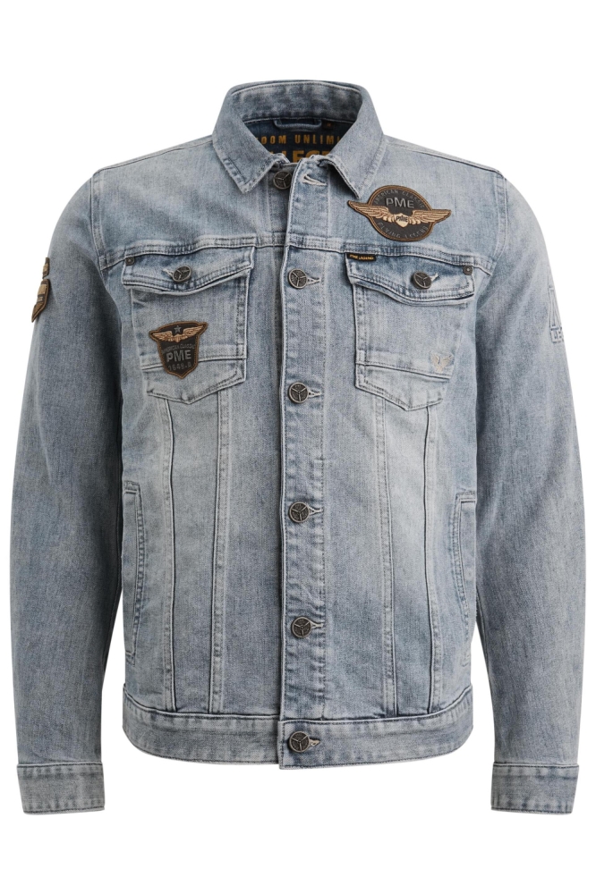 PME legend blauwe heren jas | Vooraanzicht