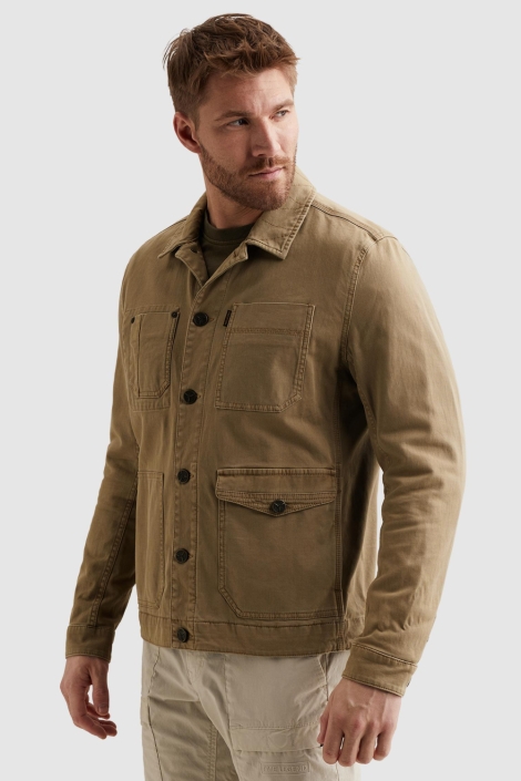 PME legend camel heren jas | Model vooraanzicht
