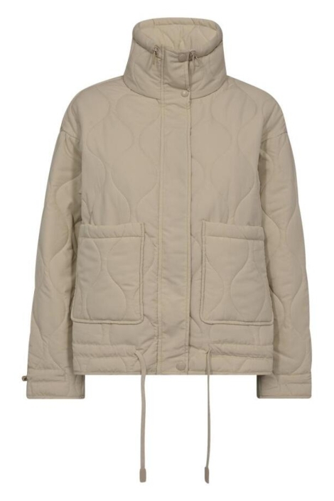Freequent beige dames jas | Vooraanzicht