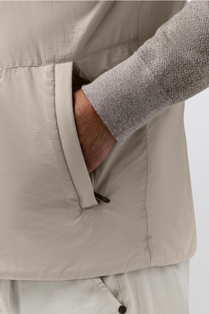 State of Art beige heren jas | Close up