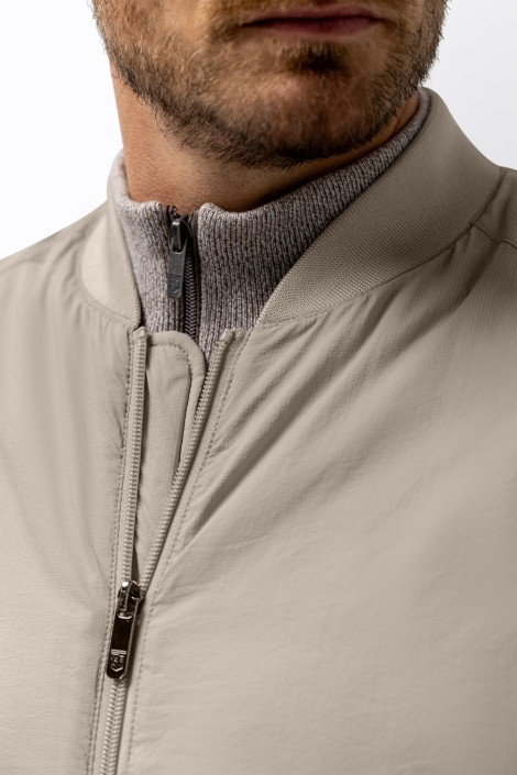 State of Art beige heren jas | Close up