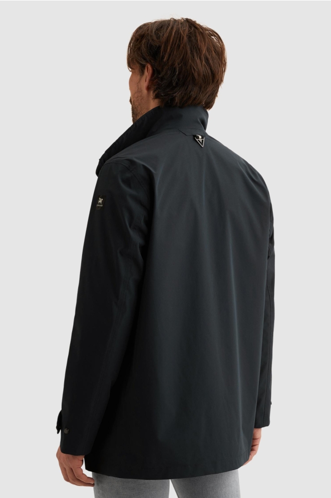 Vanguard blauwe heren jas | Model achteraanzicht