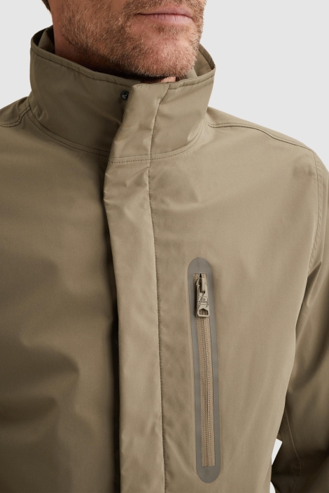 Vanguard beige heren jas | Close up