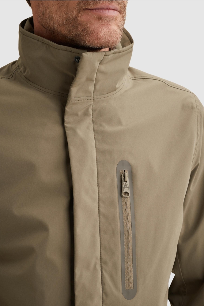 Vanguard beige heren jas | Close up