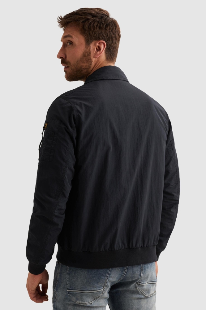 PME legend blauwe heren jas | Model achteraanzicht