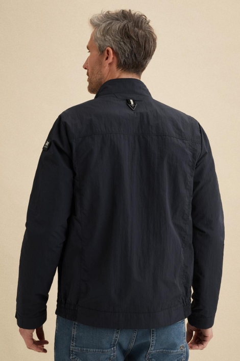 Vanguard blauwe heren jas | Model achteraanzicht