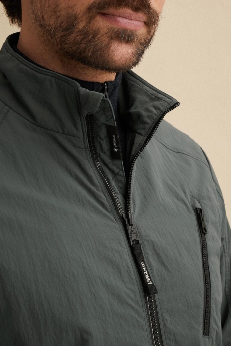 Vanguard groene heren jas | Close up