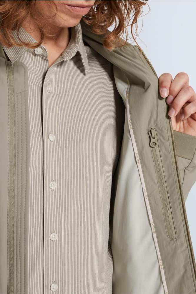 Cast Iron groene heren jas | Close up