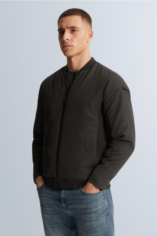 Cast Iron grijze heren jas | Model zijaanzicht