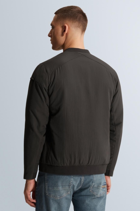 Cast Iron grijze heren jas | Model achteraanzicht