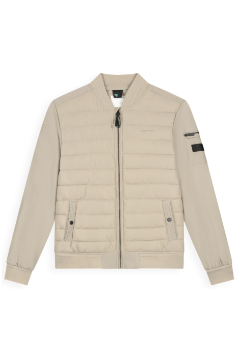 Pure Path zand heren jas | Vooraanzicht