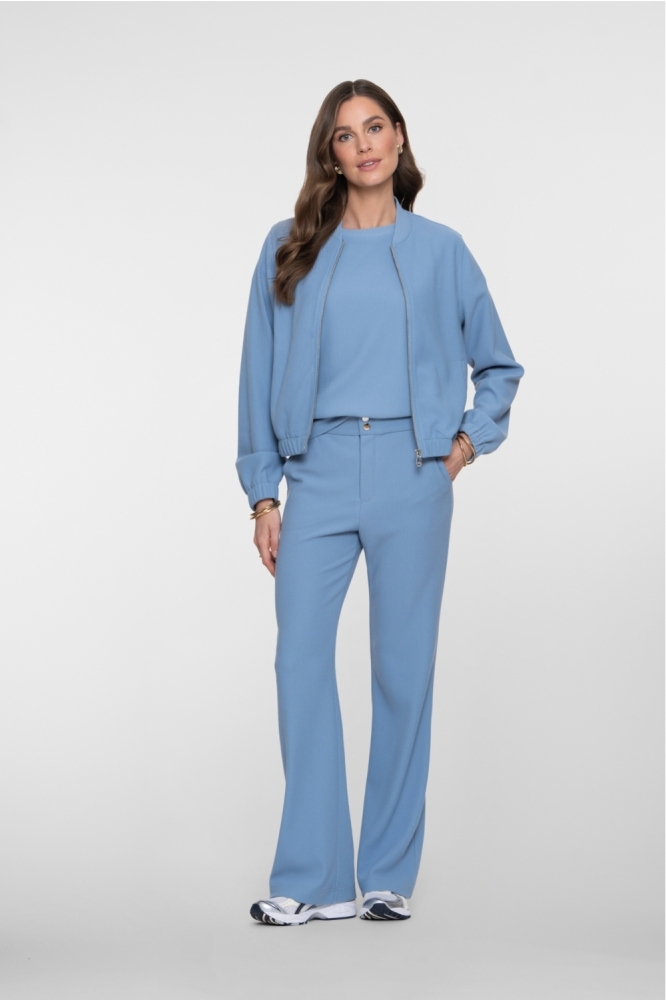 Geisha blauwe dames vest | Model