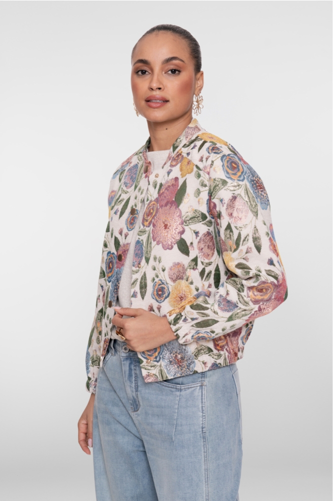 Geisha zand dames jas | Model vooraanzicht