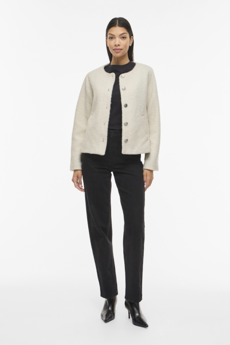 Vila ecru dames vest | Model