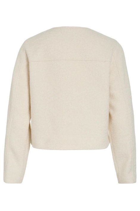 Vila ecru dames vest | Achteraanzicht