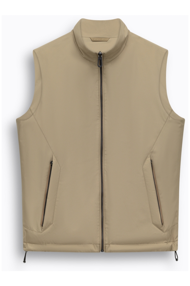 State of Art beige heren jas | Vooraanzicht