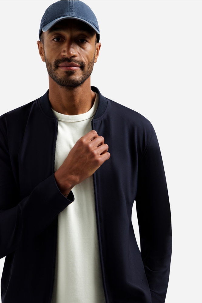 NO-EXCESS blauwe heren jas | Close up