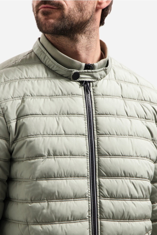 NO-EXCESS groene heren jas | Close up