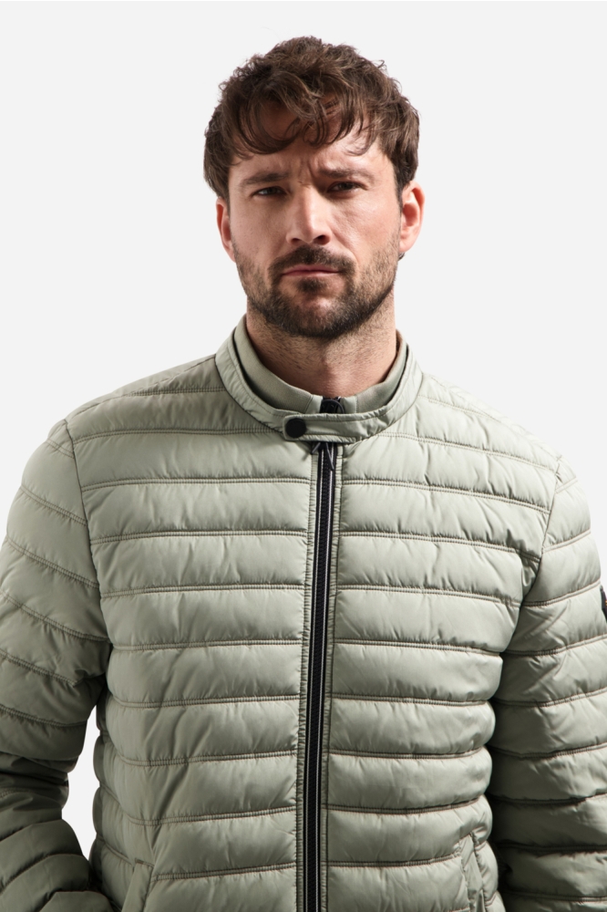 NO-EXCESS groene heren jas | Close up