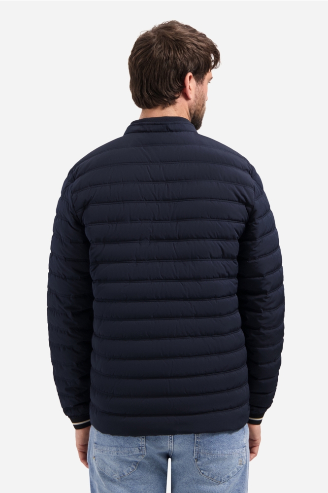 NO-EXCESS blauwe heren jas | Model achteraanzicht