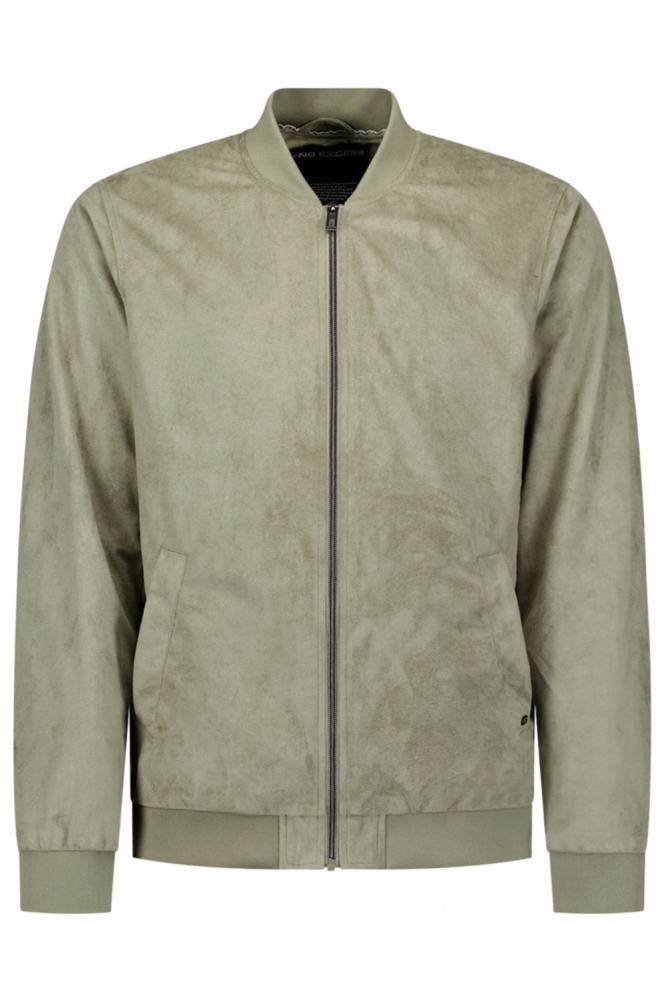 NO-EXCESS groene heren jas | Vooraanzicht