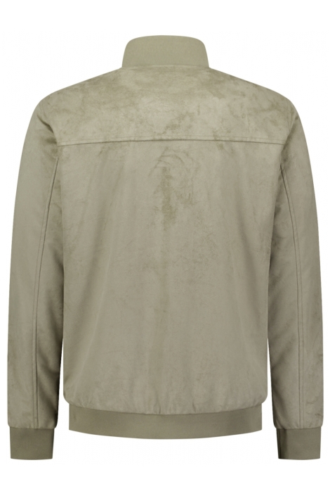 NO-EXCESS groene heren jas | Achteraanzicht