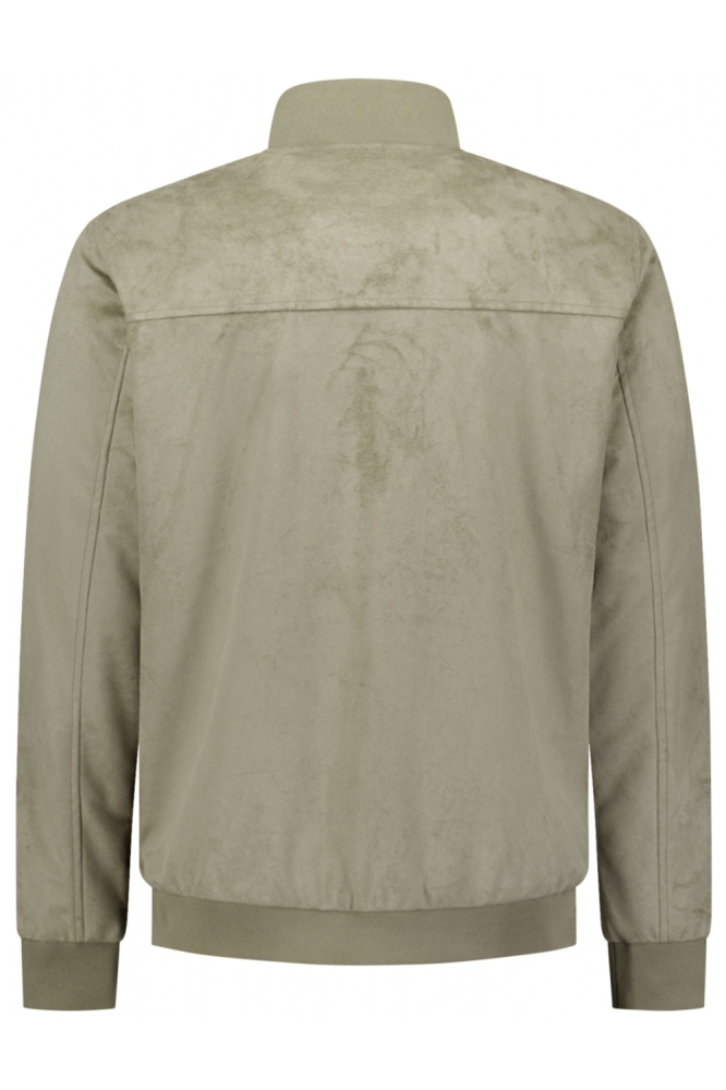 NO-EXCESS groene heren jas | Achteraanzicht