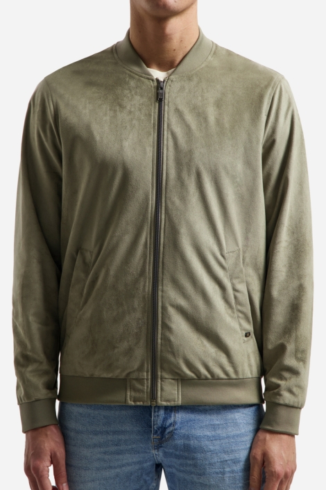 NO-EXCESS groene heren jas | Kleurstaal